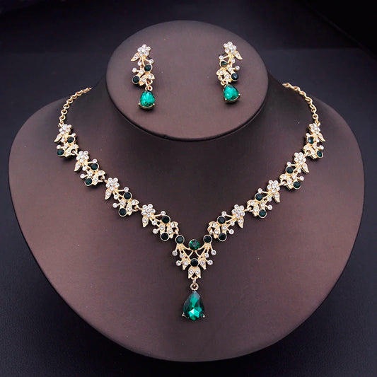 Exquisite Dangle Earrings and Necklace for Women