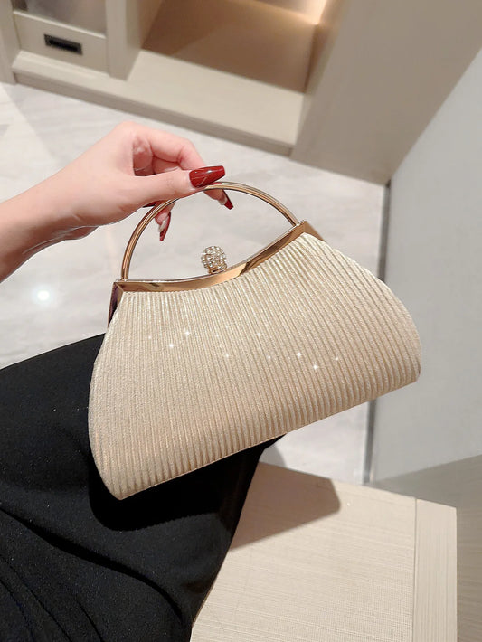 Elegant Pleated Classic Handbag